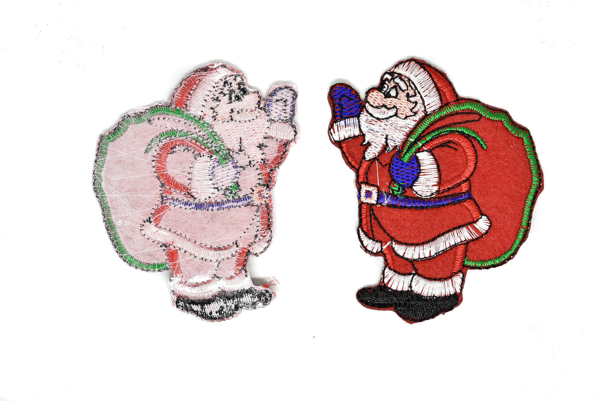 Embroidered Iron-On Santa Claus Patch 2.50 x 3.50