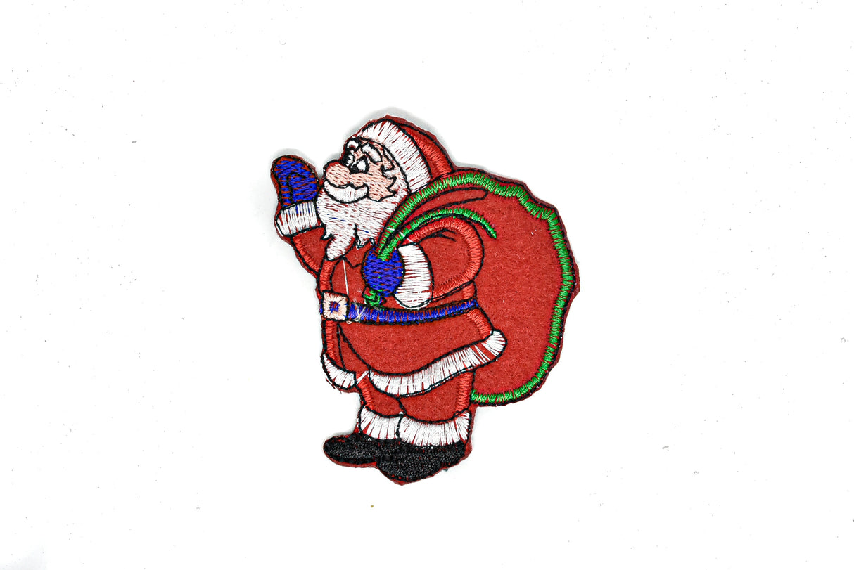 Embroidered Iron-On Santa Claus Patch 2.50 x 3.50
