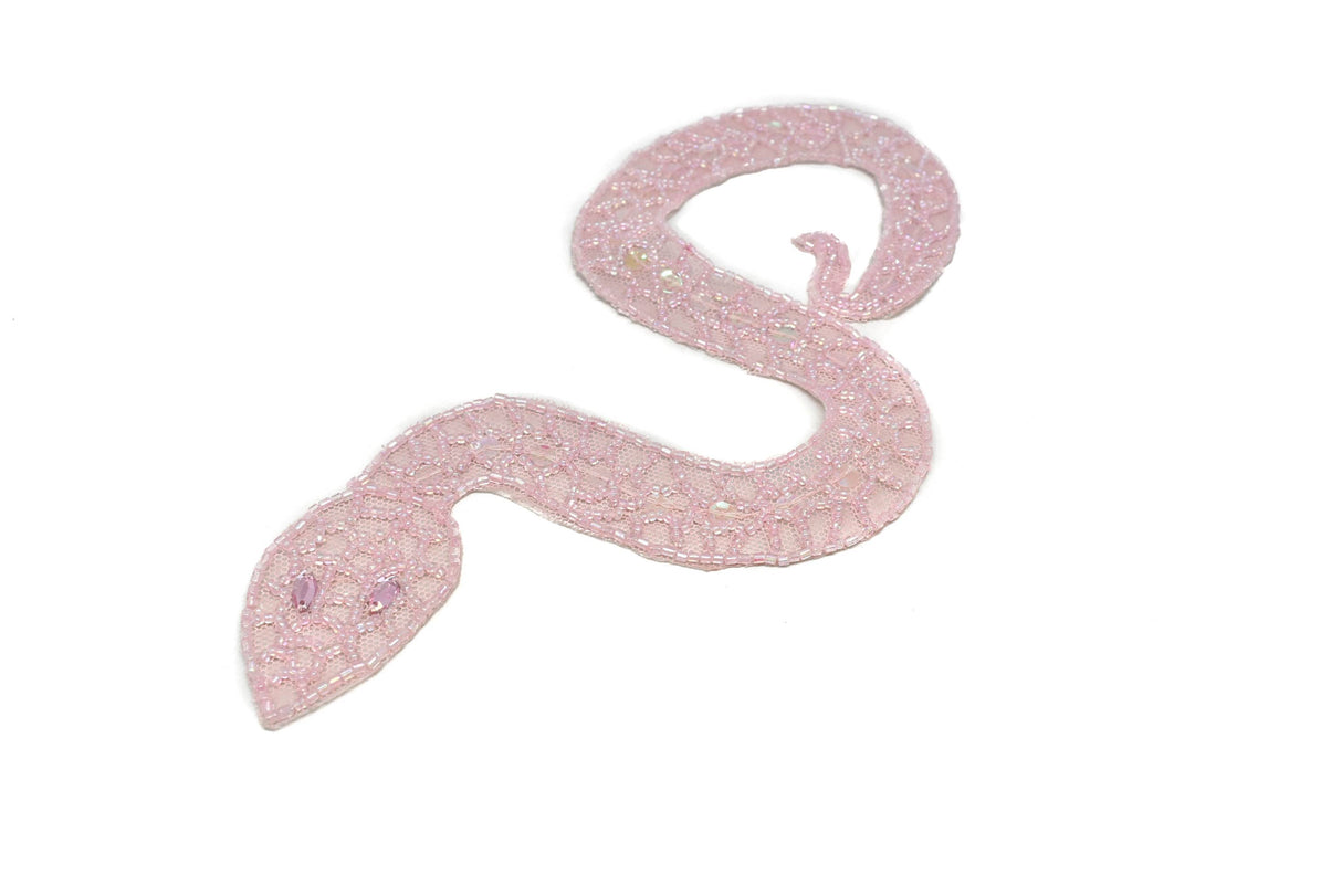 Beaded Snake Applique with Sequins