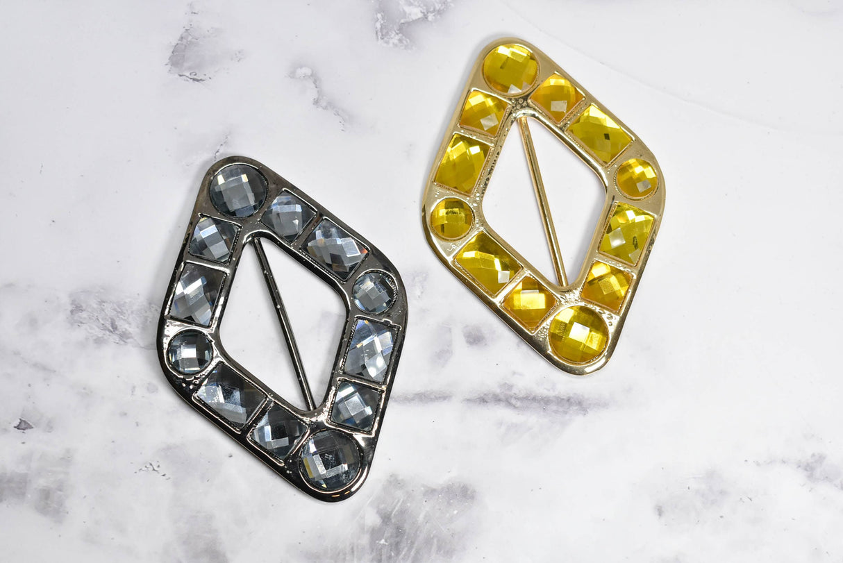 Ribbon Slider Buckles Diamond Gemstone