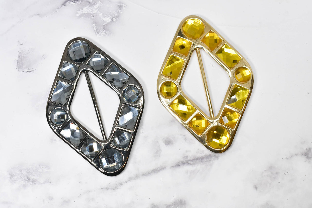 Ribbon Slider Buckles Diamond Gemstone