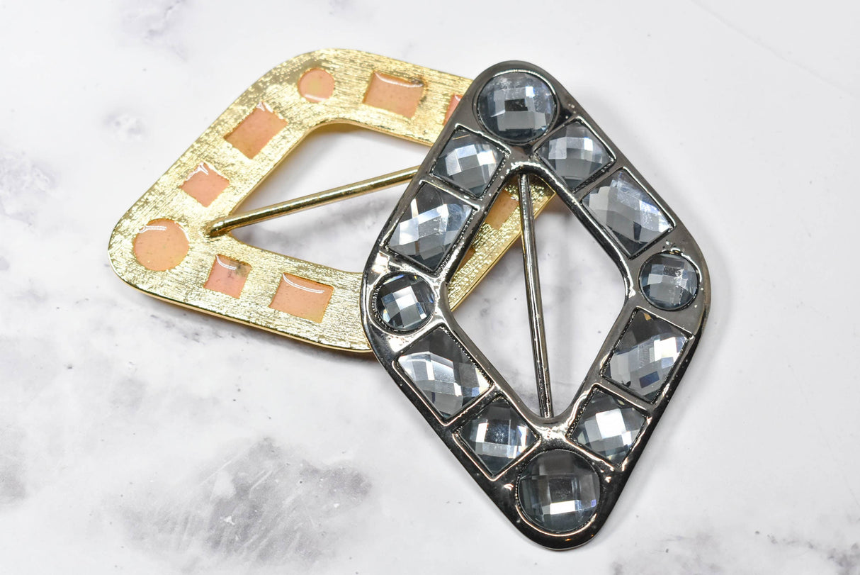 Ribbon Slider Buckles Diamond Gemstone