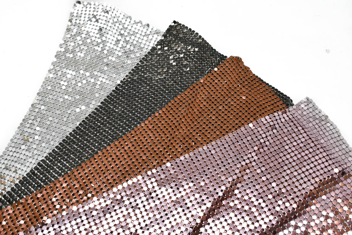 Metal Mesh Fabric Decorative Gold 11 x 5