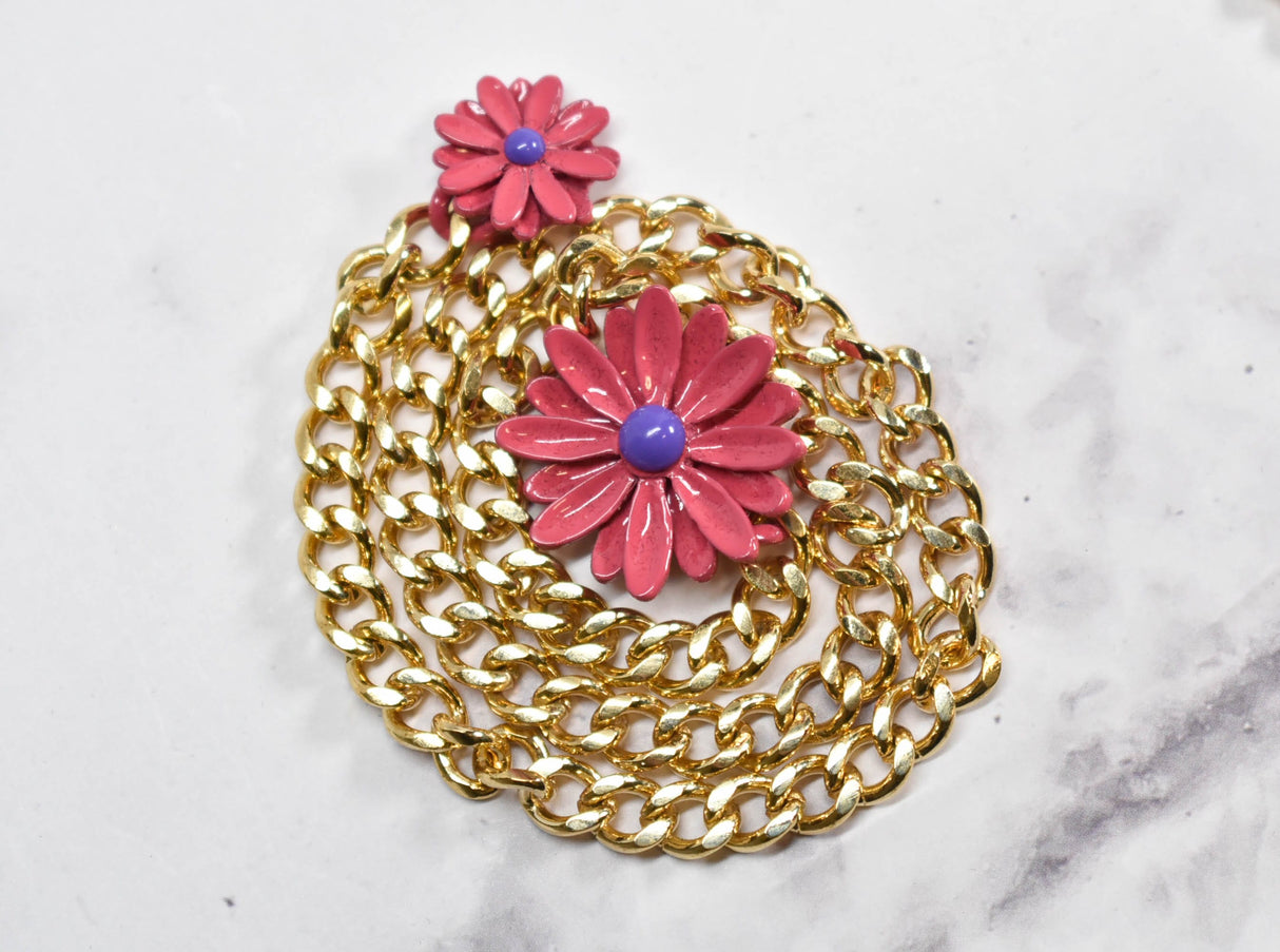 Floral Buckle with Daisy Chained Charms