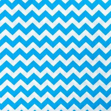 Poly Cotton Chevron Fabric Half Inch Print