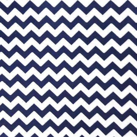 Poly Cotton Chevron Fabric Half Inch Print