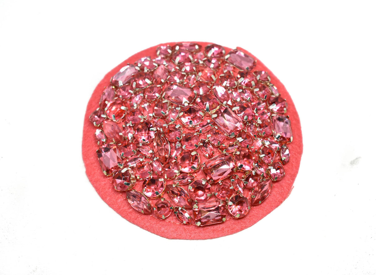Rhinestone Applique Circular 4 Inch