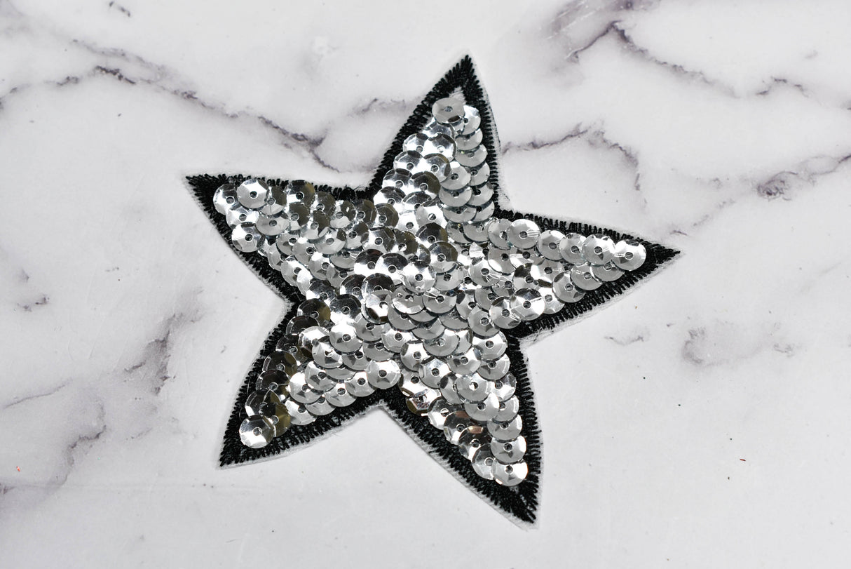 Sequins Star Iron-On Applique Patch