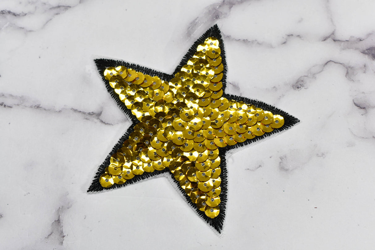 Sequins Star Iron-On Applique Patch