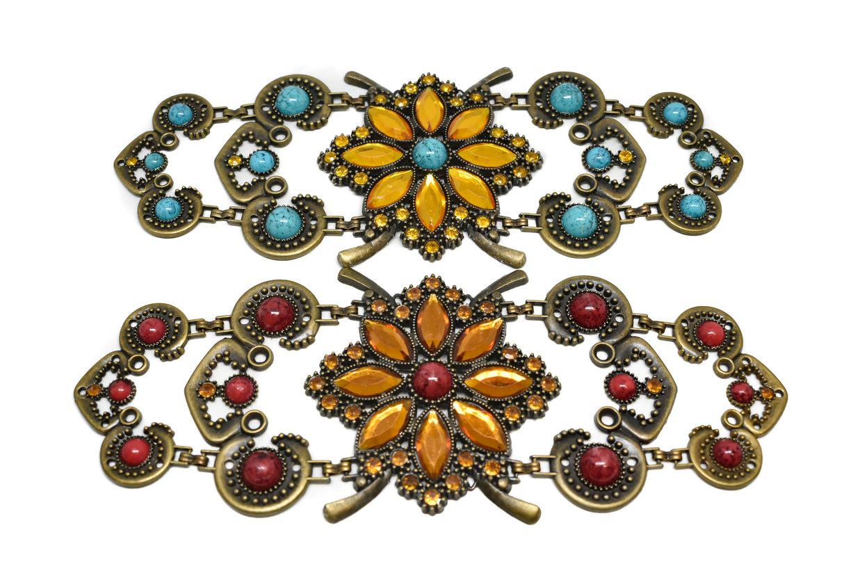 Vintage Flower Buckle Connector 9.90 x 3.75