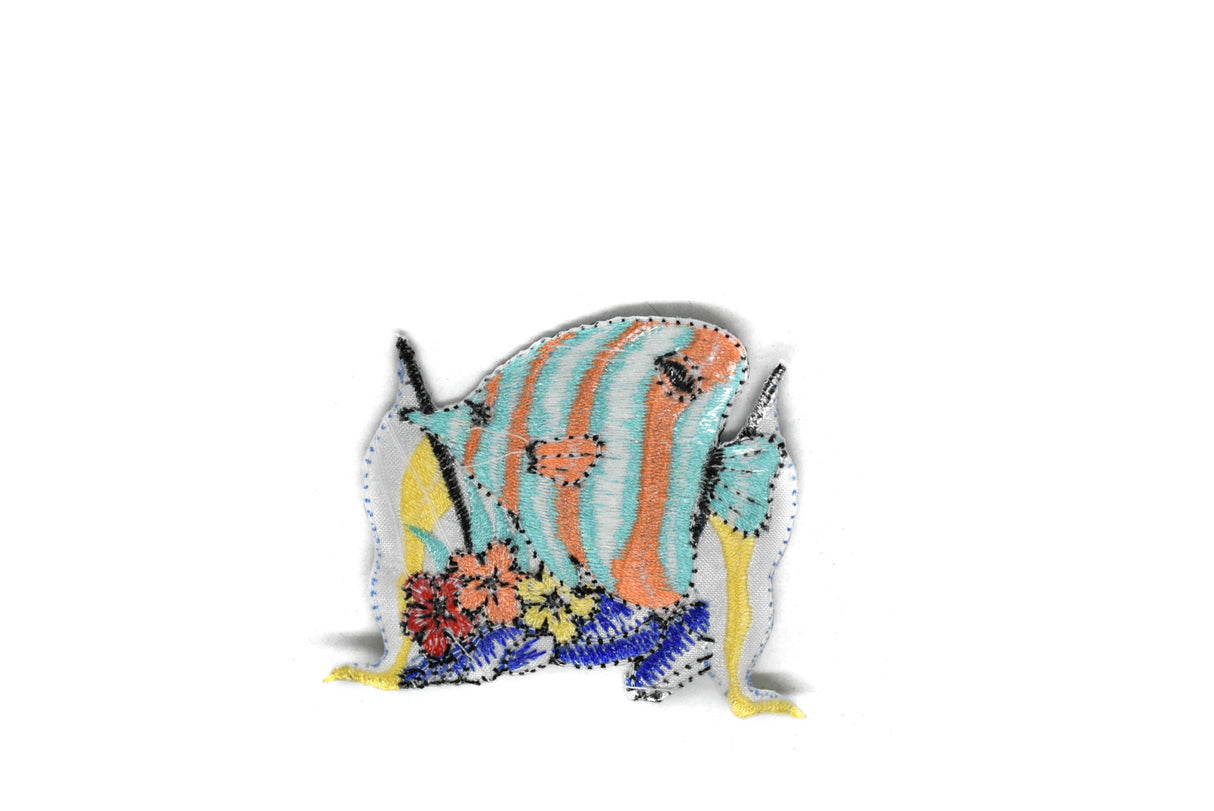 Embroidered Fish Patch Colorful 2.50 x 1.87