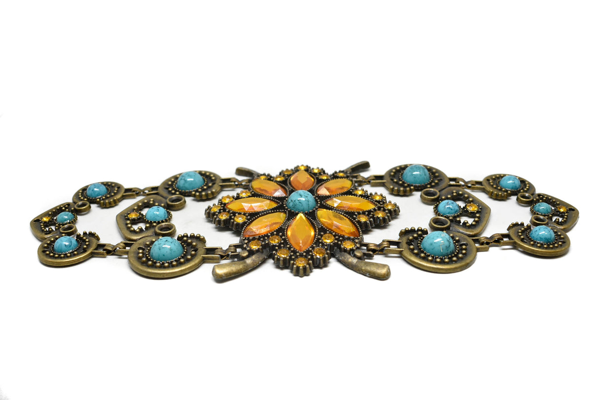 Vintage Flower Buckle Connector 9.90 x 3.75