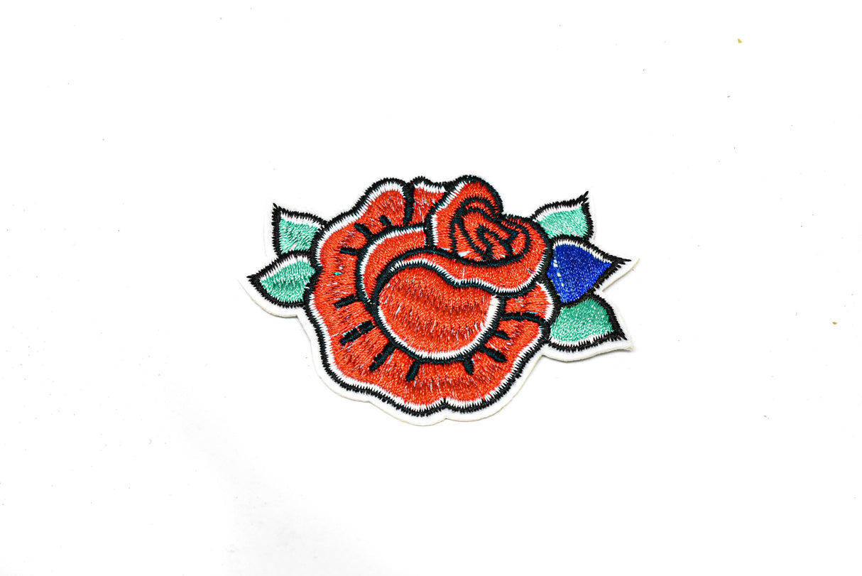 Embroidered Flower Iron-On Patch Appliques
