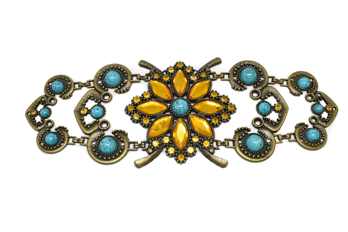 Vintage Flower Buckle Connector 9.90 x 3.75