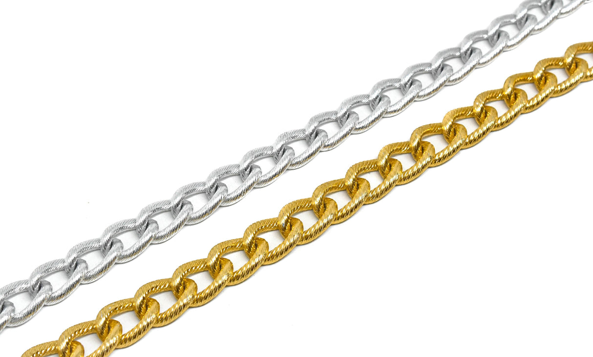 Textured Aluminum Chain 8 mm