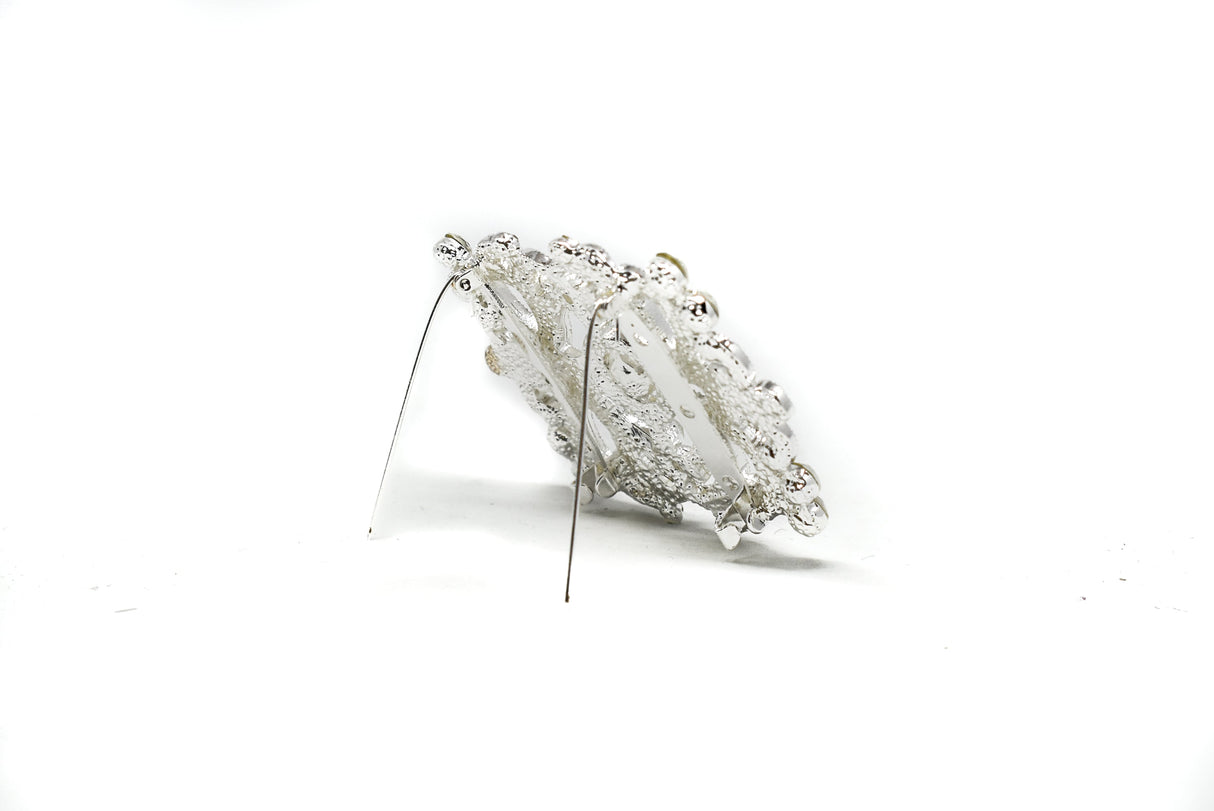 Crystal Rhinestone Brooch 3" x 2.50"