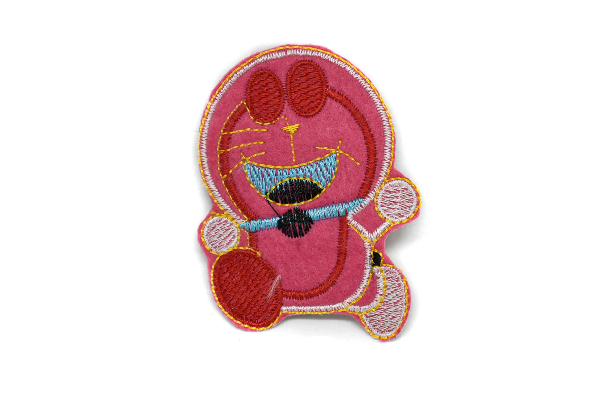 Iron-On Character Patch Doraemon Cat 2.63" x 2"