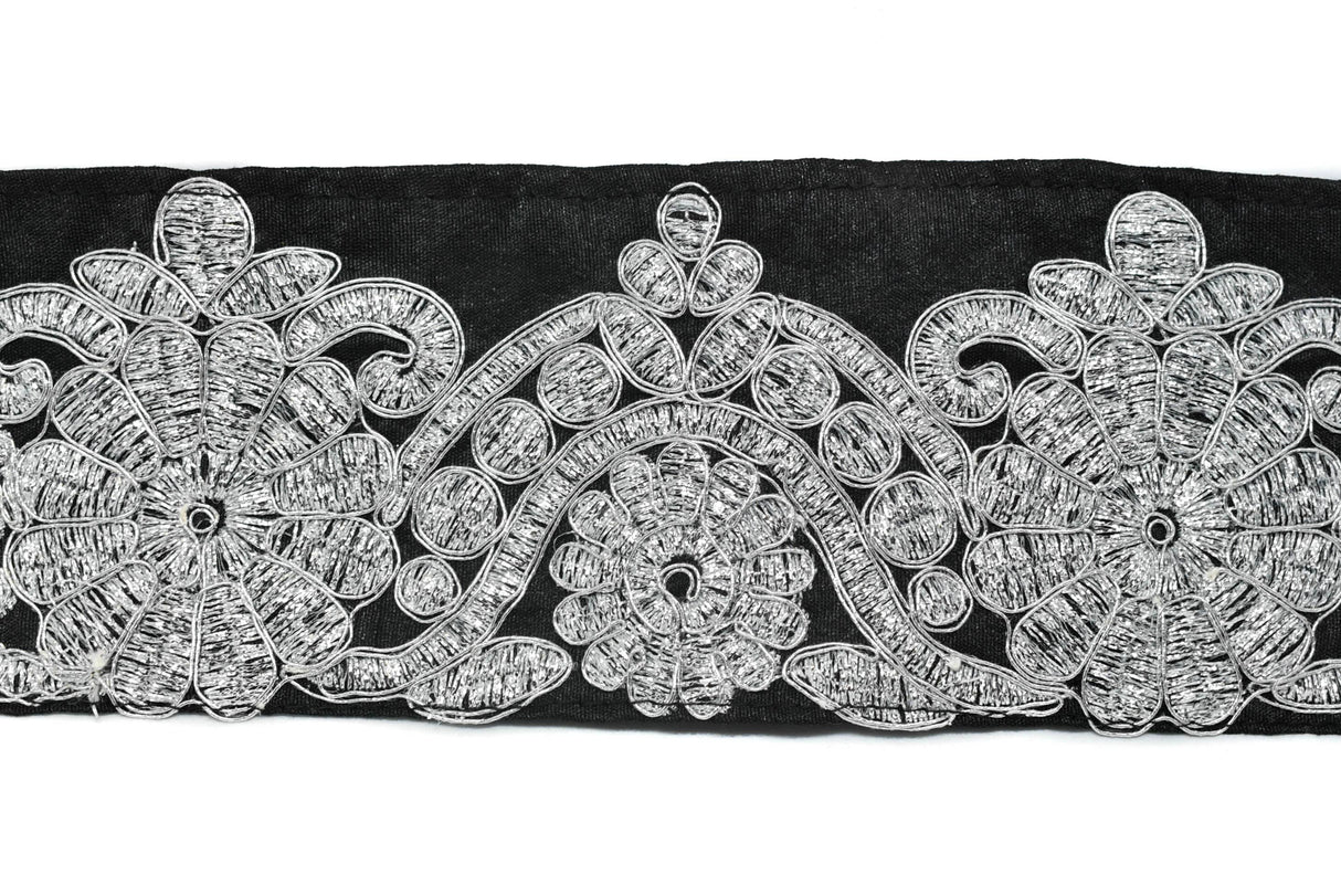 Metallic Brocade Trim 2 7/8in