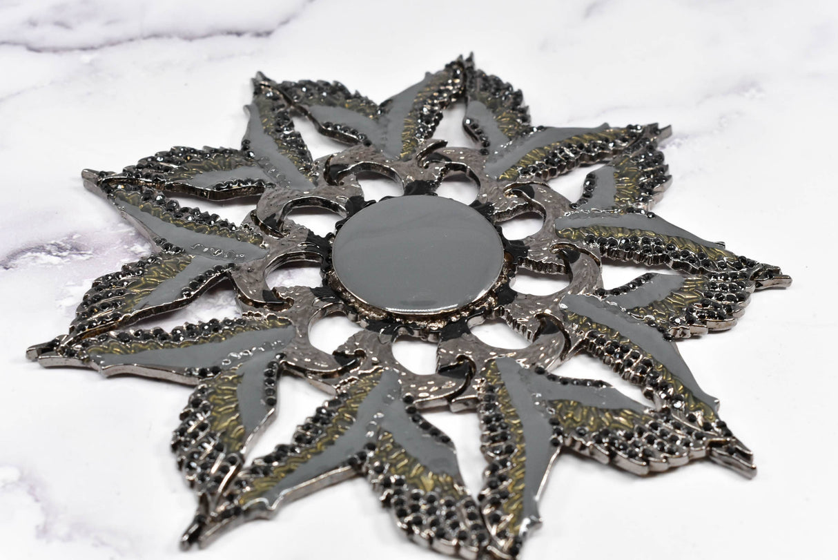 Metal Eagle Star Applique 5"