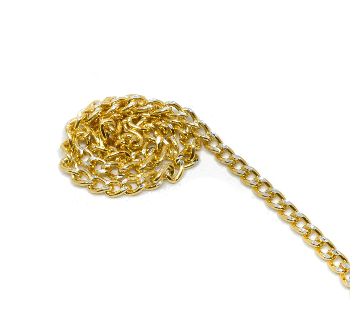 Gold Diamond Cut Chain 2.5 mm