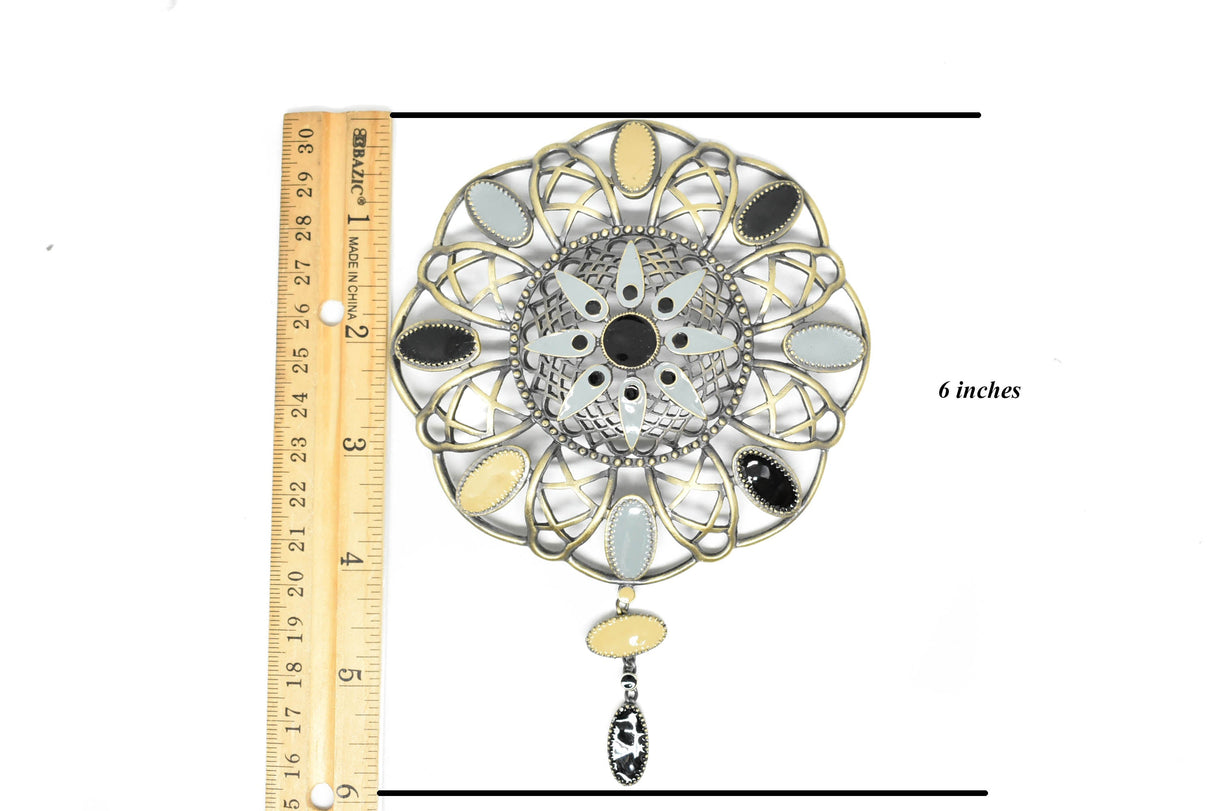 Rhinestone Buckle Charm 4.25 x 6