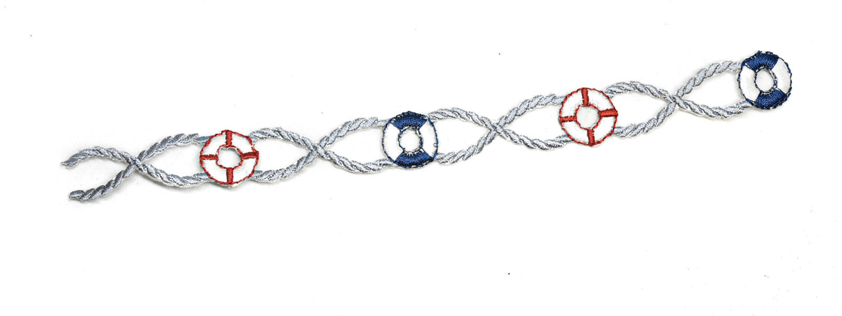 Embroidered Iron-On Life Tube Applique