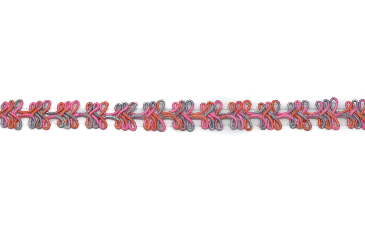 Braided Gimp Trim Two-Tone 1/2"