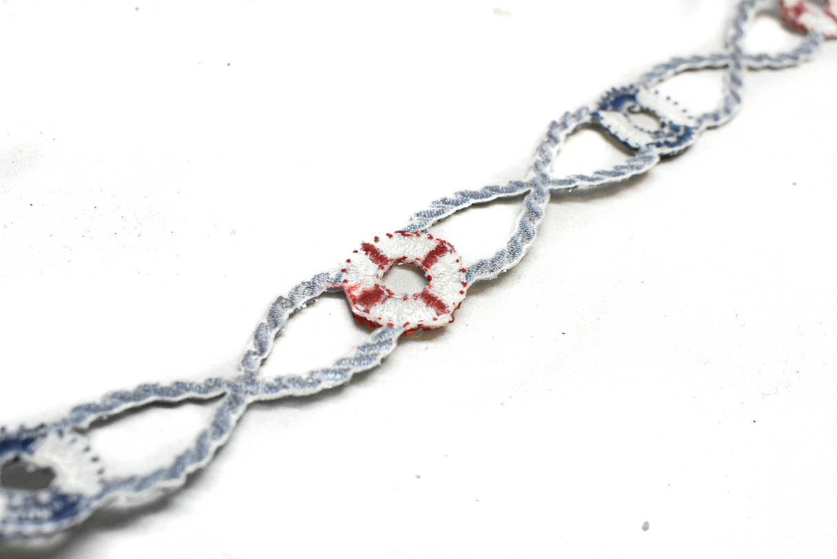 Embroidered Iron-On Life Tube Applique