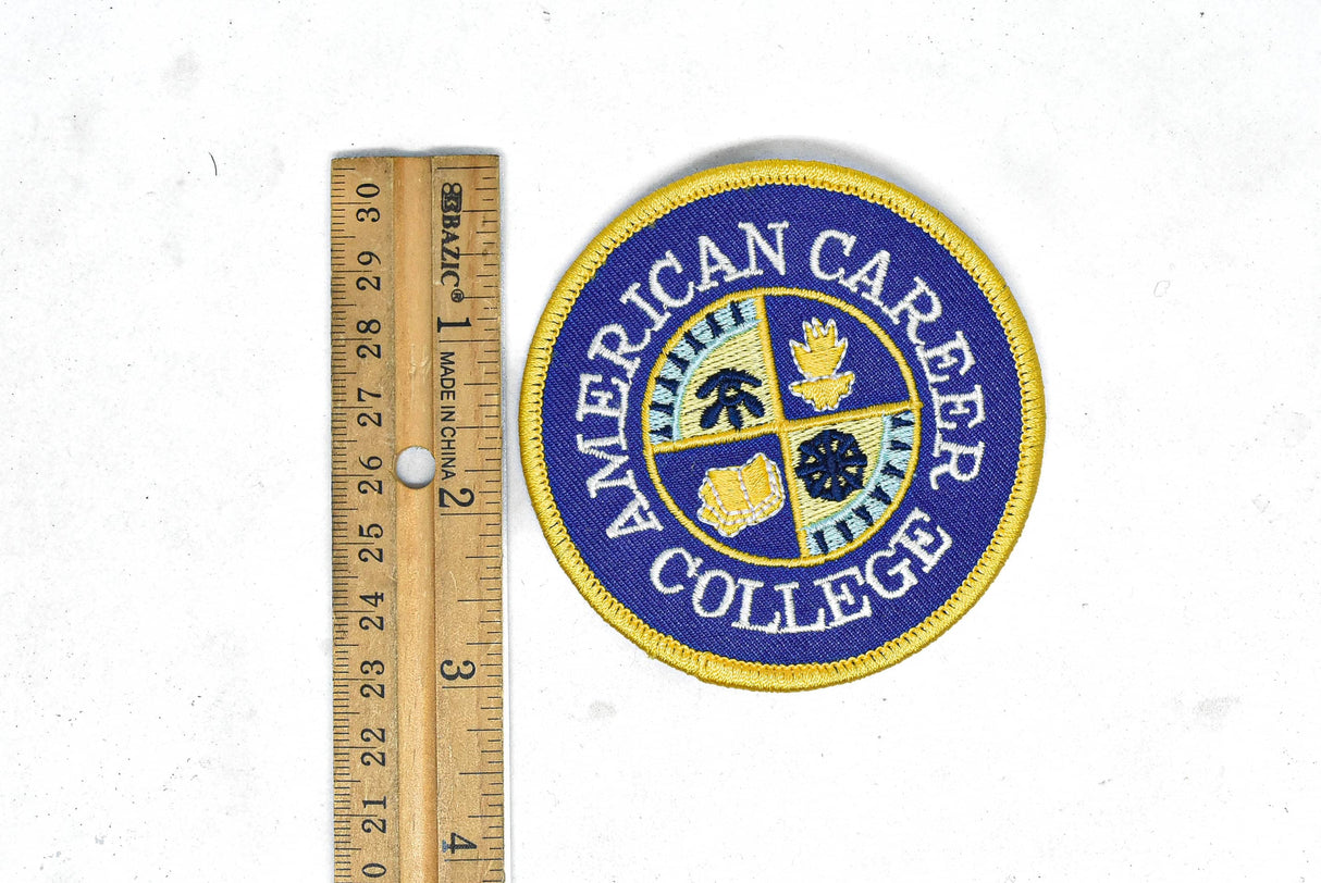Iron-On College Patch Applique 3"