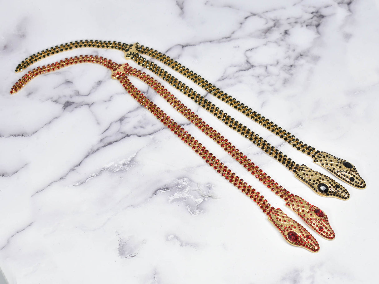 Rhinestone Snake Appliques