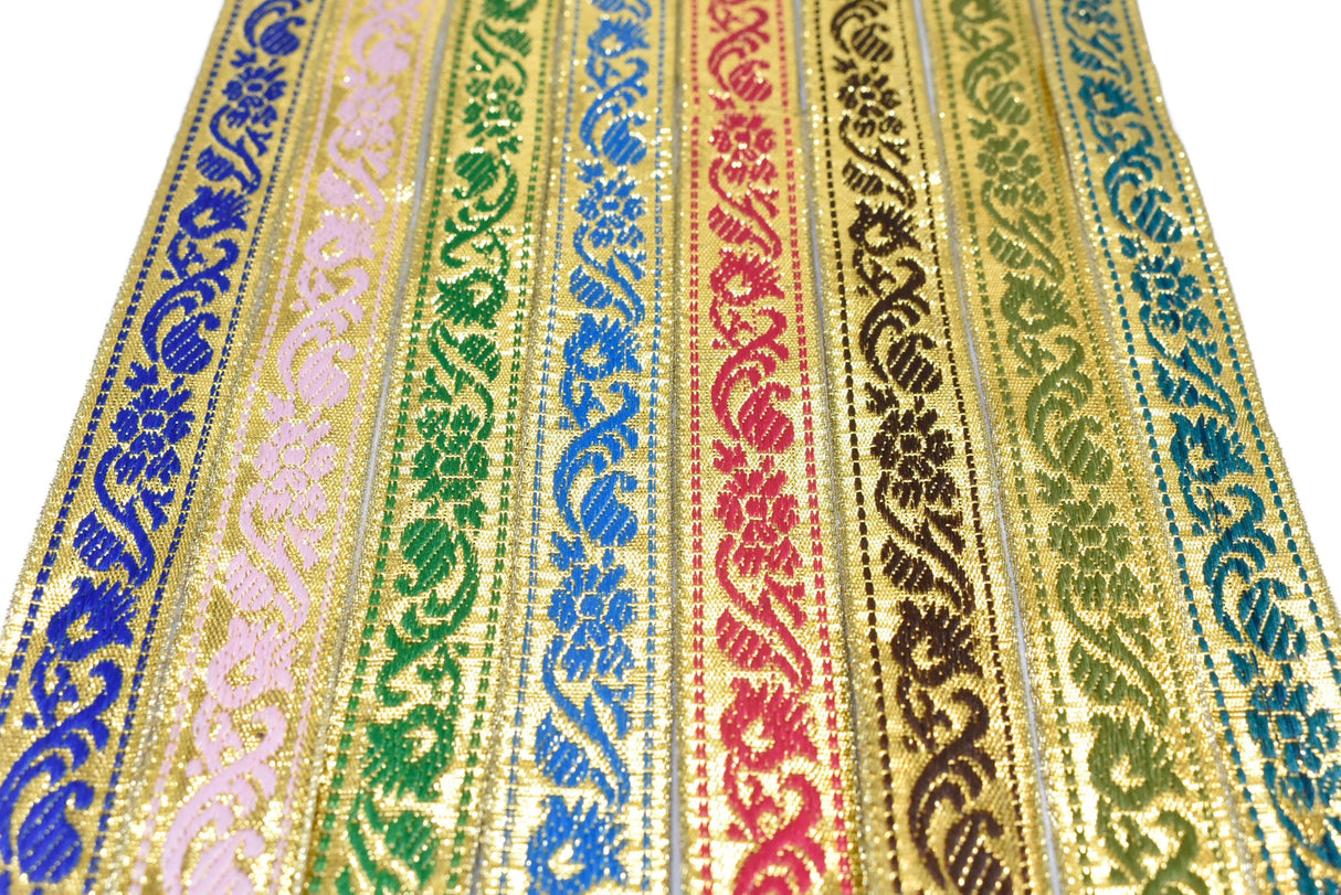 Jacquard Ribbon Metallic 0.90"