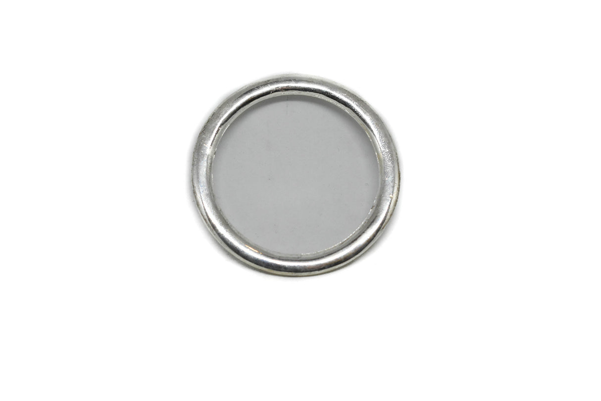 Rhinestone Ribbon Connector Silver 2.25"