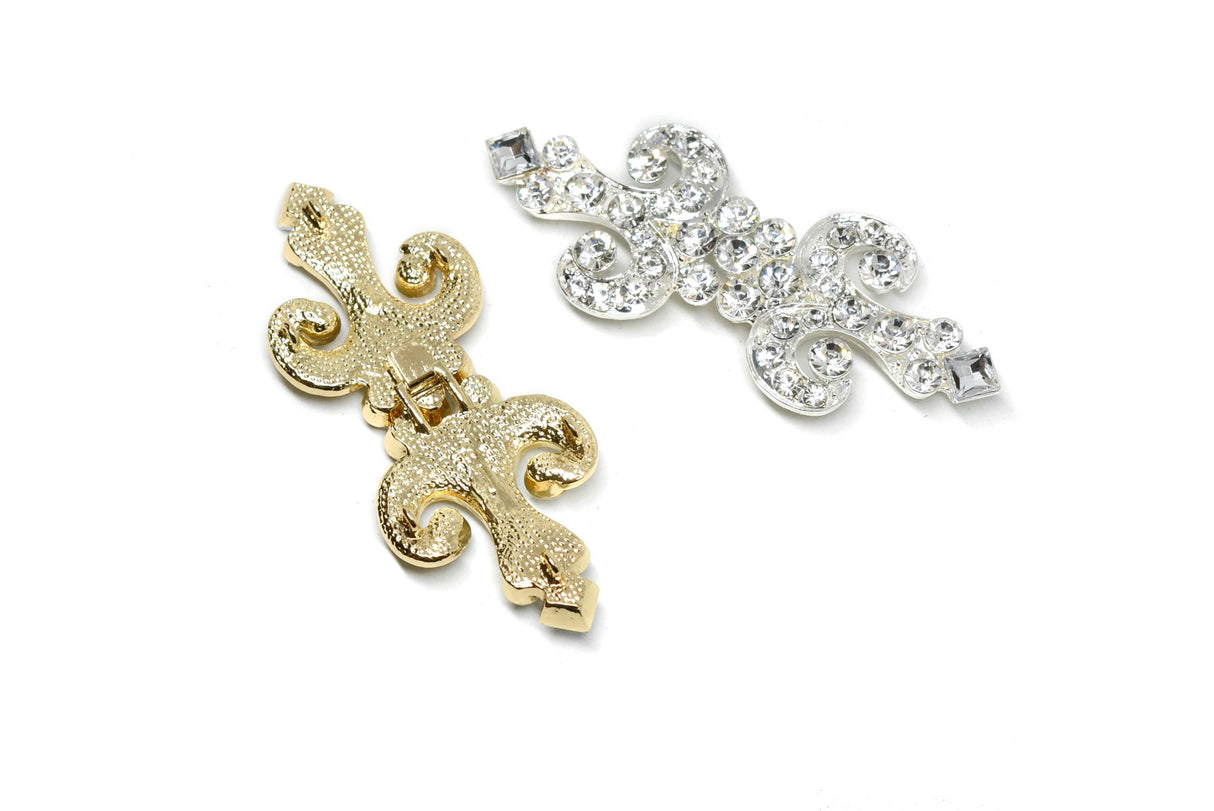 Rhinestone Connector Clasp 4" x 1.75"