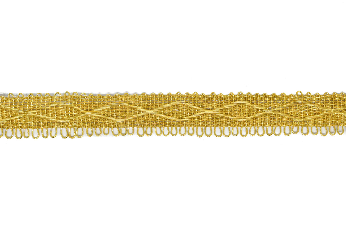 Metallic Loop Trim Rhombus Design 1"