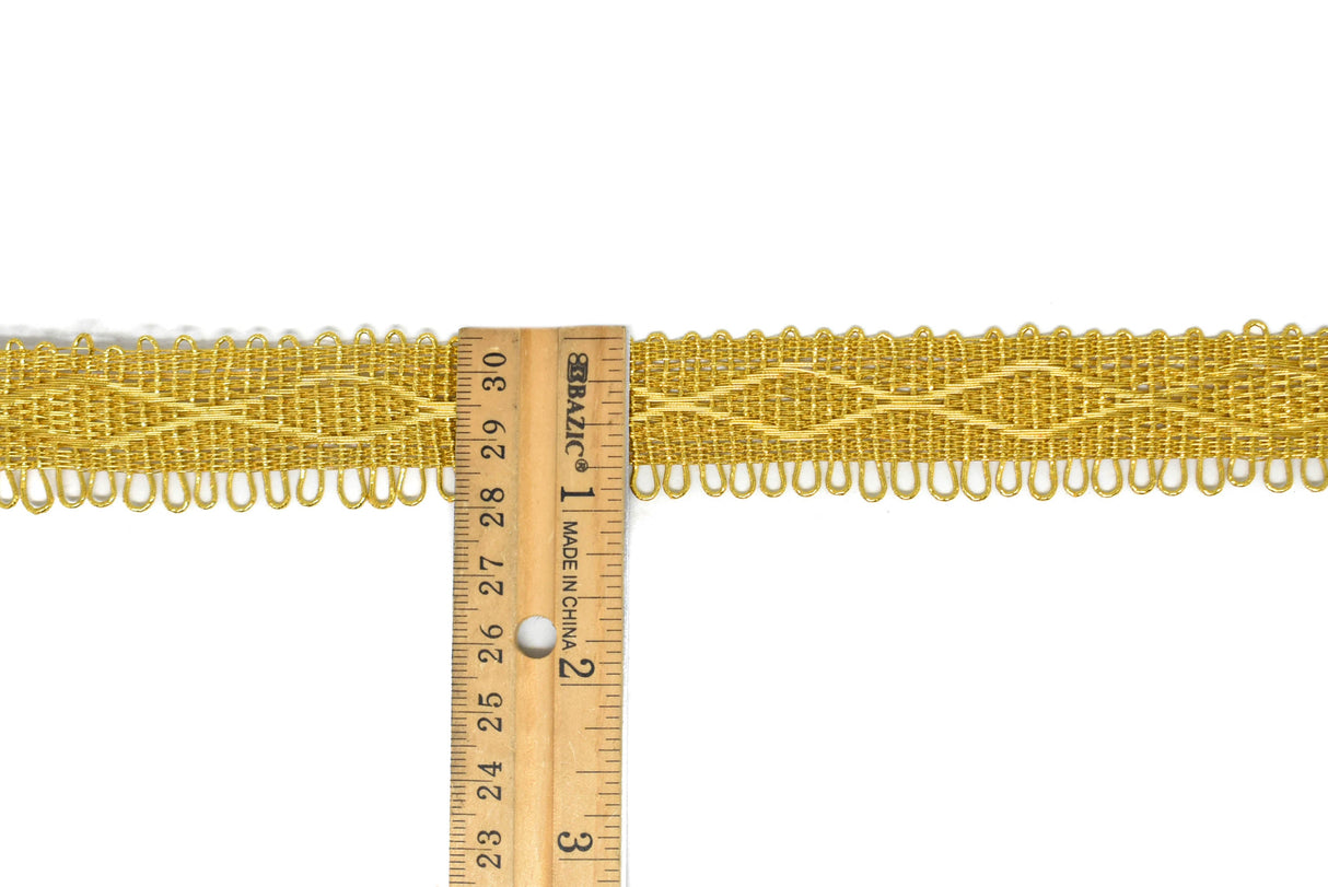 Metallic Loop Trim Rhombus Design 1"