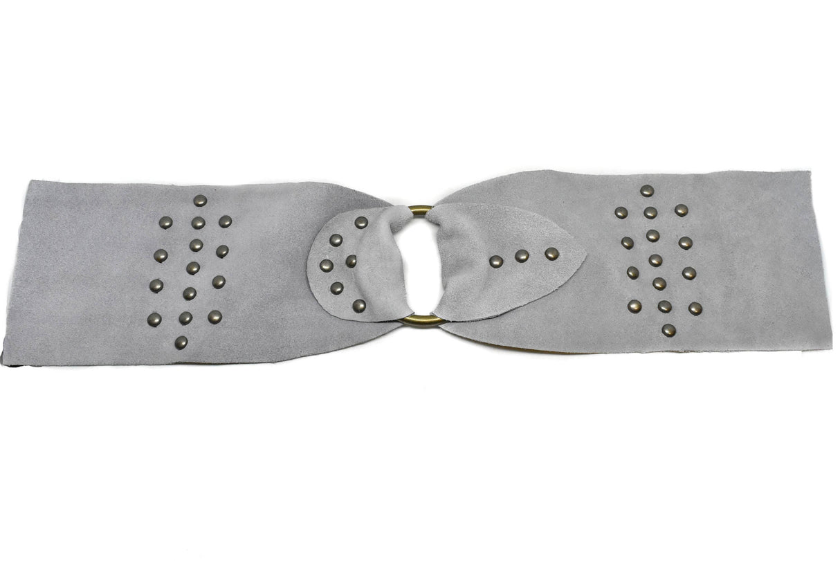 Studded Suede Belt
