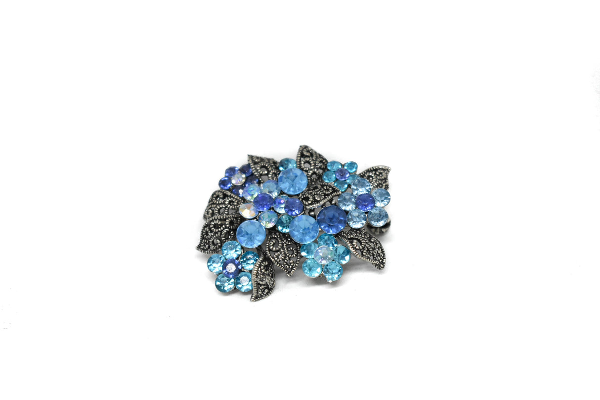 Rhinestone Flower Bouquet Brooch