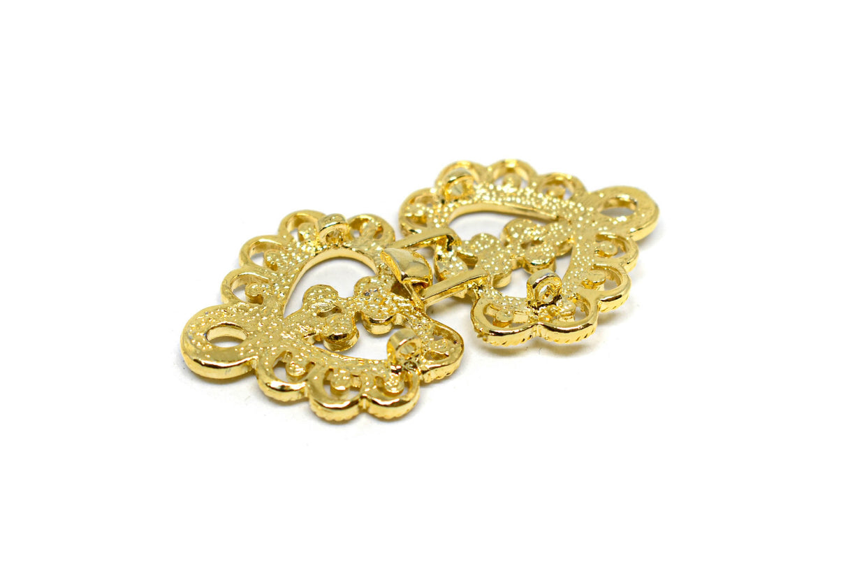 Rhinestone Metal Loop Closure