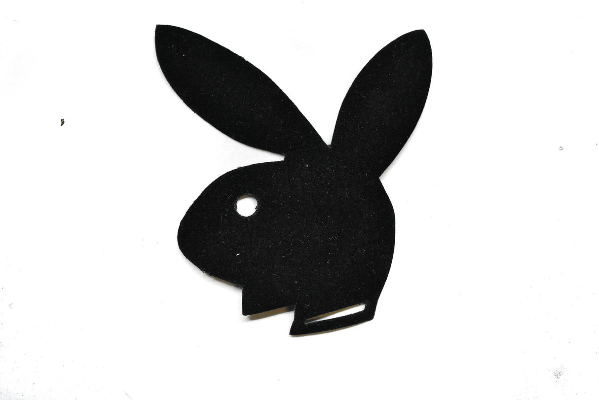 Bunny Applique Sew-On Suede 4.75 x 4