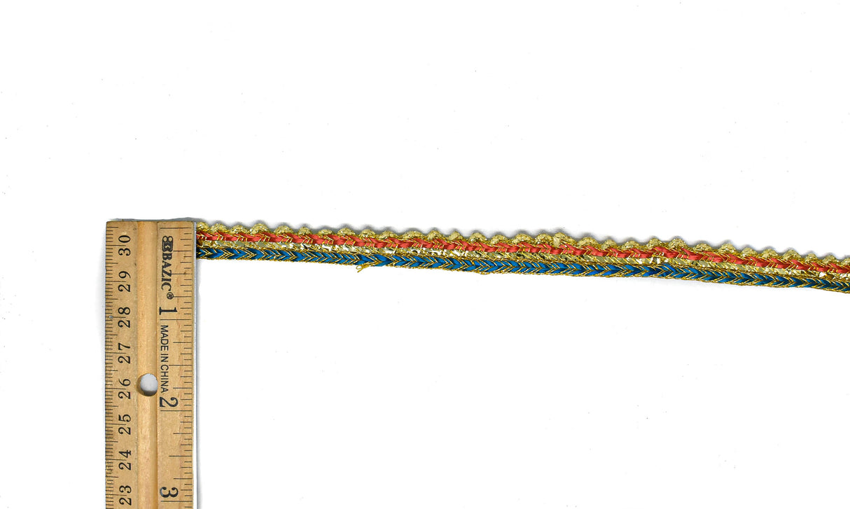 Metallic Gimp Trim Multi-Color 1/4"