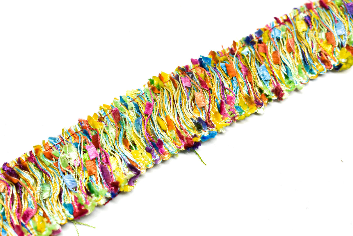 Frayed Fringe Trim Multi-Color