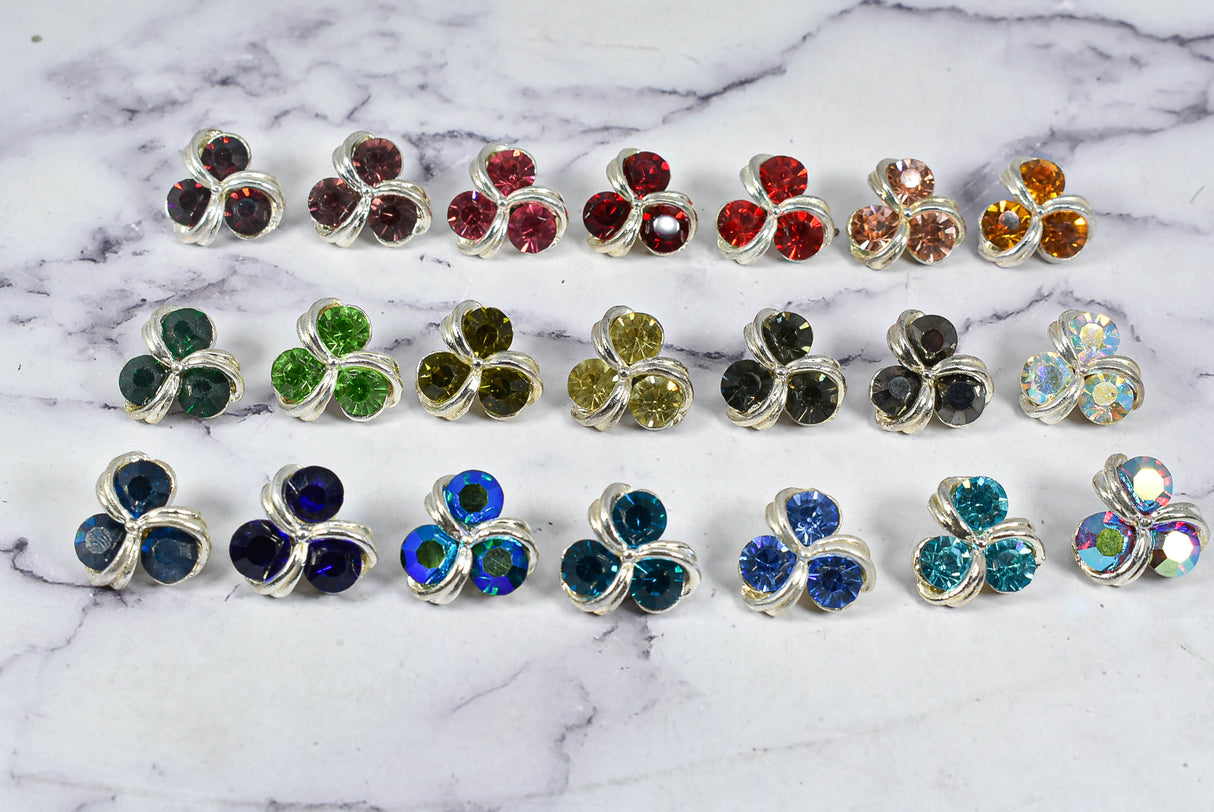 Rhinestone Buttons 0.75" Gold