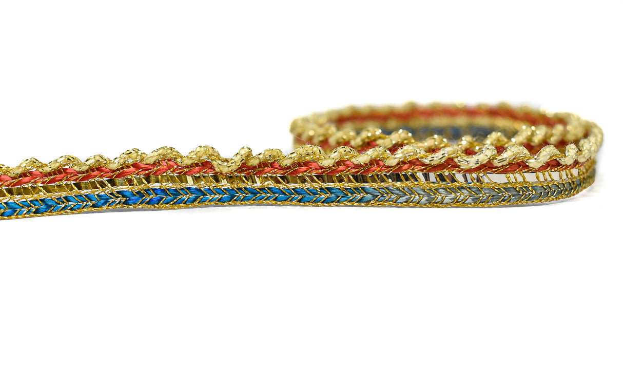 Metallic Gimp Trim Multi-Color 1/4"
