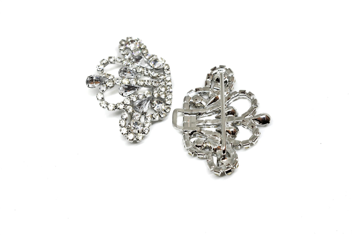 Rhinestone Connector Crown Shaped 3 x 2.5