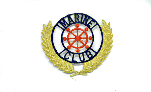 Embroidered Iron-On Marine Club Patch