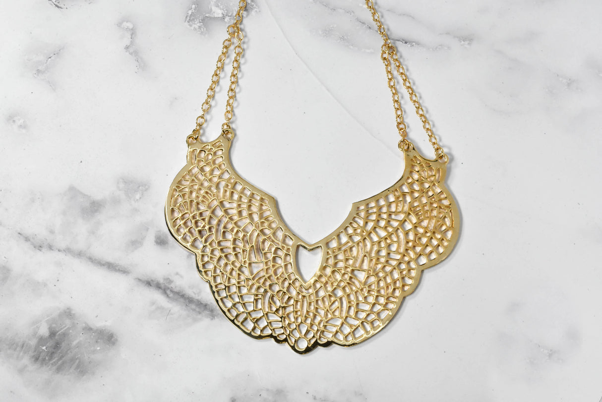 Butterfly Design Gold Necklace