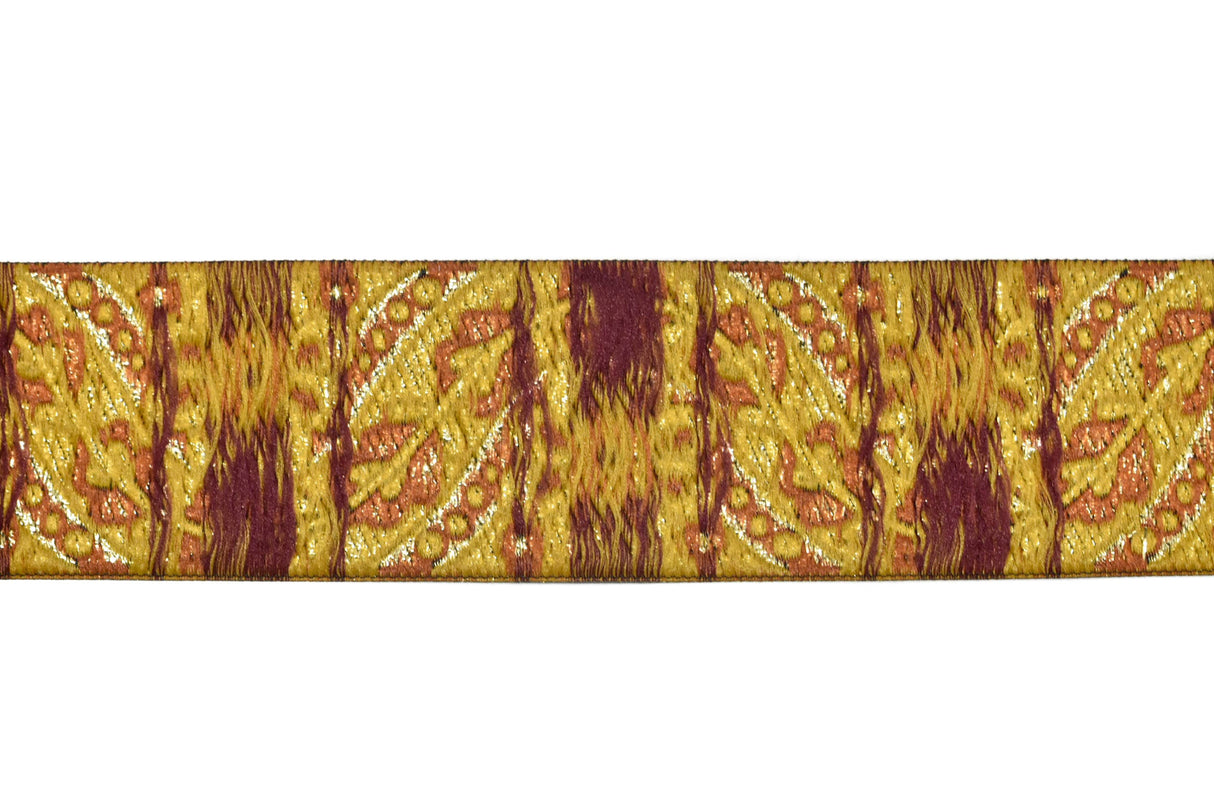 Jacquard Ribbon Floral 1.90"
