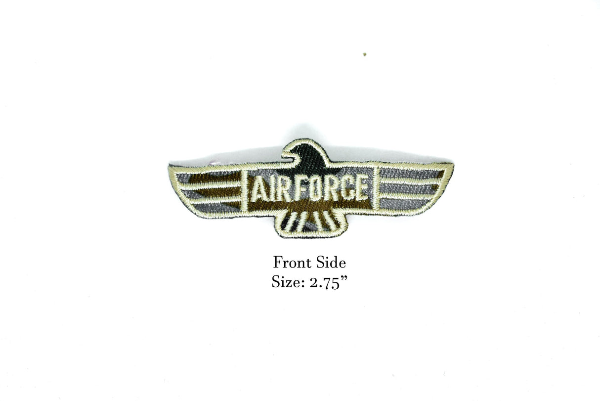 Embroidered Iron-On Patch US Air Force 2.75 x .75