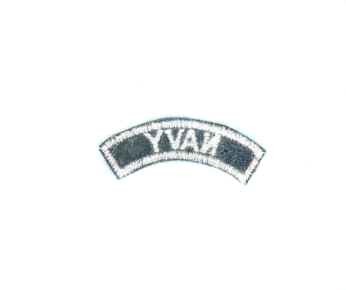 Embroidered Iron-On Patch Navy 2.80 x 0.75