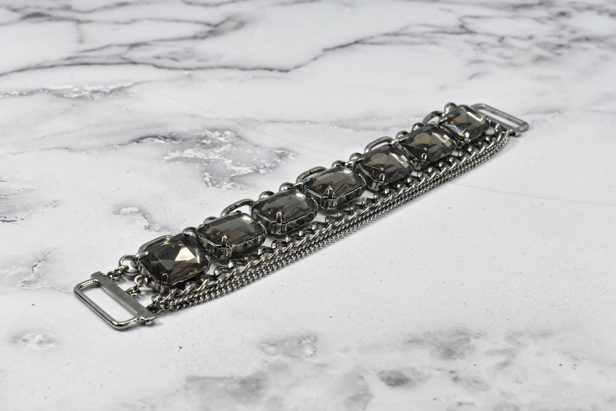 Rhinestone Connector 7in x 1in